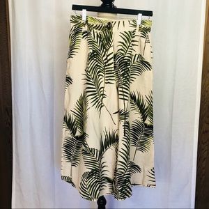 H&M Palm Leaf Wide Leg Pants